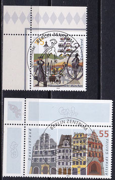 BRD 2356-2357 gestempelt ESST mit Eckrand links oben
