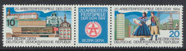 DDR 2880-2881 postfrisch Dreierstreifen