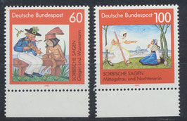 BRD 1576-1577 postfrisch mit Bogenrand unten