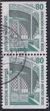 BRD 1342 C/D gestempelt senkrechtes Paar