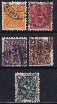 DR 205-209 gestempelt