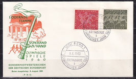 BRD-FDC 332-335 Ersttagsbrief (2 Belege)