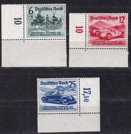DR 686-688 postfrisch mit Eckränder