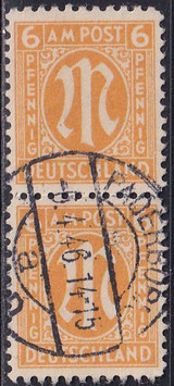 BIZO 20 gestempelt senkrechtes Paar