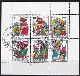 DDR 2187-2192 gestempelt (Kleinbogen)