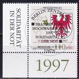 BRD 1941 gestempelt mit ESST und Eckrand links unten