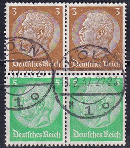 DR S127 2x gestempelt Zusammendruck (1936/MH36)