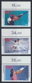 BERL 801-803 postfrisch mit Bogenrand oben