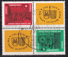DDR 1012-1013 +ZF  philat. Stempel Zusammendruck