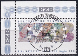 BRD 2000 gestempelt ESST mit Eckrand links oben