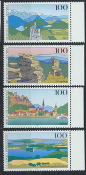 BRD 1742-1745 postfrisch mit Bogenrand rechts