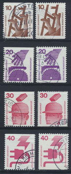 BRD 695+696+698+699 C/D gestempelt (1)