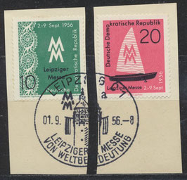 DDR 536-537  philat. Stempel auf Briefstück