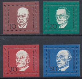 BRD 554-557 postfrisch mit Blockränder