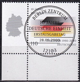 BRD 2142 gestempelt ESST mit Eckrand