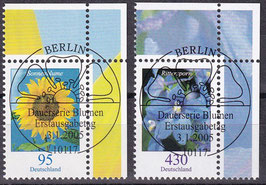 BRD 2434-2435 gestempelt mit ESST mit Eckrand rechts oben