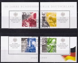 BRD 2051-2054 gestempelt mit Blockecken