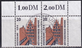 BRD 2224 gestempelt waagrechtes Paar mit Bogenrand