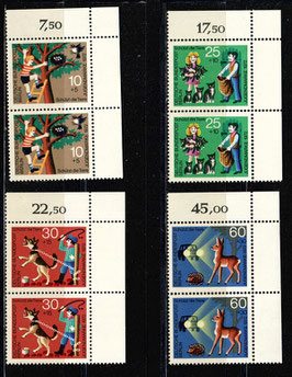 BERL 418-421 postfrisch senkrechte Paare mit Eckrand rechts oben
