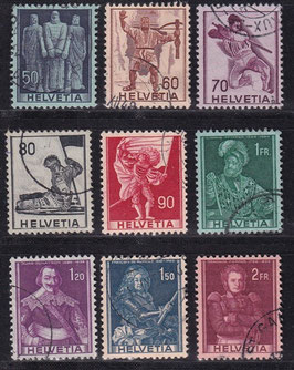 CH 377-385 gestempelt