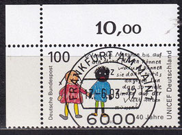 BRD 1682 gestempelt mit Eckrand links oben
