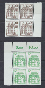 BERL 614-615 postfrisch Viererblöcke mit Bogenränder