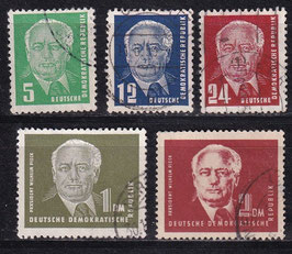 DDR 322-326  philat. Stempel