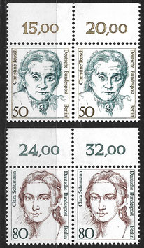 BERL 770-771 postfrisch waagrechte Paare mit Bogenrand oben