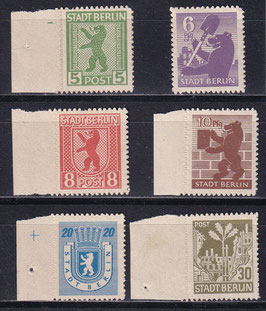 SBZ 1B-7B postfrisch