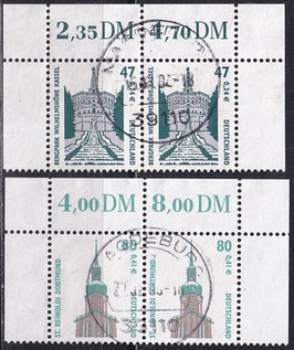 BRD 2176-2177 gestempelt waagrechte Paare mit Bogenrand