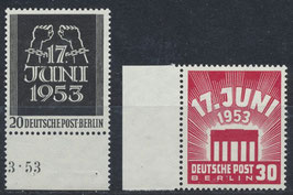 BERL 110-111 postfrisch mit Bogenränder