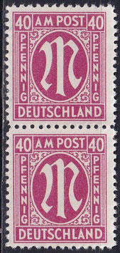 BIZO 30 postfrisch senkrechtes Paar