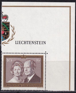 LIE 614 postfrisch mit Eckrand rechts oben