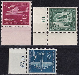 DR 866-868 postfrisch mit Bogen- und Eckränder