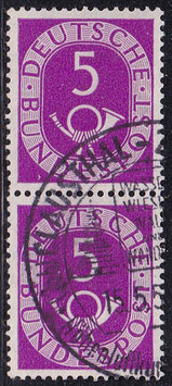 BRD 125 gestempelt senkrechtes Paar