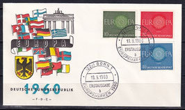 BRD-FDC 322-325 Ersttagsbrief