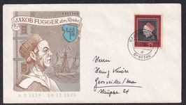 SAAR-B 445 gestempelt auf Brief FDC (2)