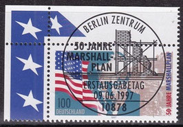 BRD 1926 gestempelt ESST mit Eckrand links oben