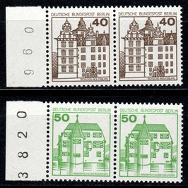 BERL 614-615 postfrisch waagrechtes Paar mit Bogenrand links