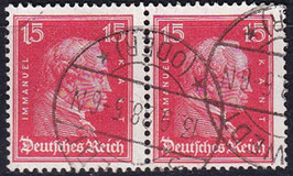 DR 319 gestempelt waagrechtes Paar