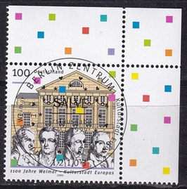 BRD 2028 gestempelt mit ESST und Eckrand rechts oben