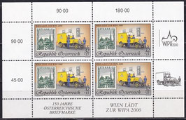 AT 2222 I postfrisch Kleinbogen