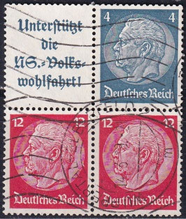 DR W68 +2x519 gestempelt Zusammendruck (1937/MH37)