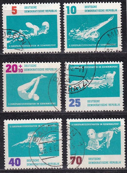 DDR 907-912 philat. Stempel