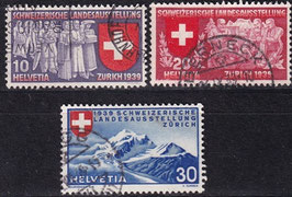 CH 335-337 gestempelt