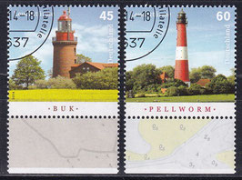 BRD 3089-3090 gestempelt mit Bogenrand unten