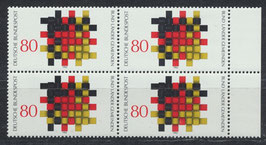BRD 1194 postfrisch Viererblock mit Bogenrand rechts