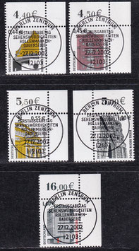 BRD 2298-2302 gestempelt ESST mit Eckrand rechts/links oben