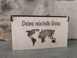 Geldgeschenkbox - Reisegutschein