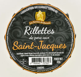 Rillette de porc aux St Jacques 80 g.